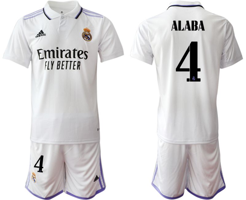 Men 2022-2023 Club Real Madrid home white #4 Soccer Jersey